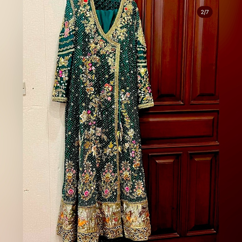 Pakistani wedding dress suit outfit 4pc